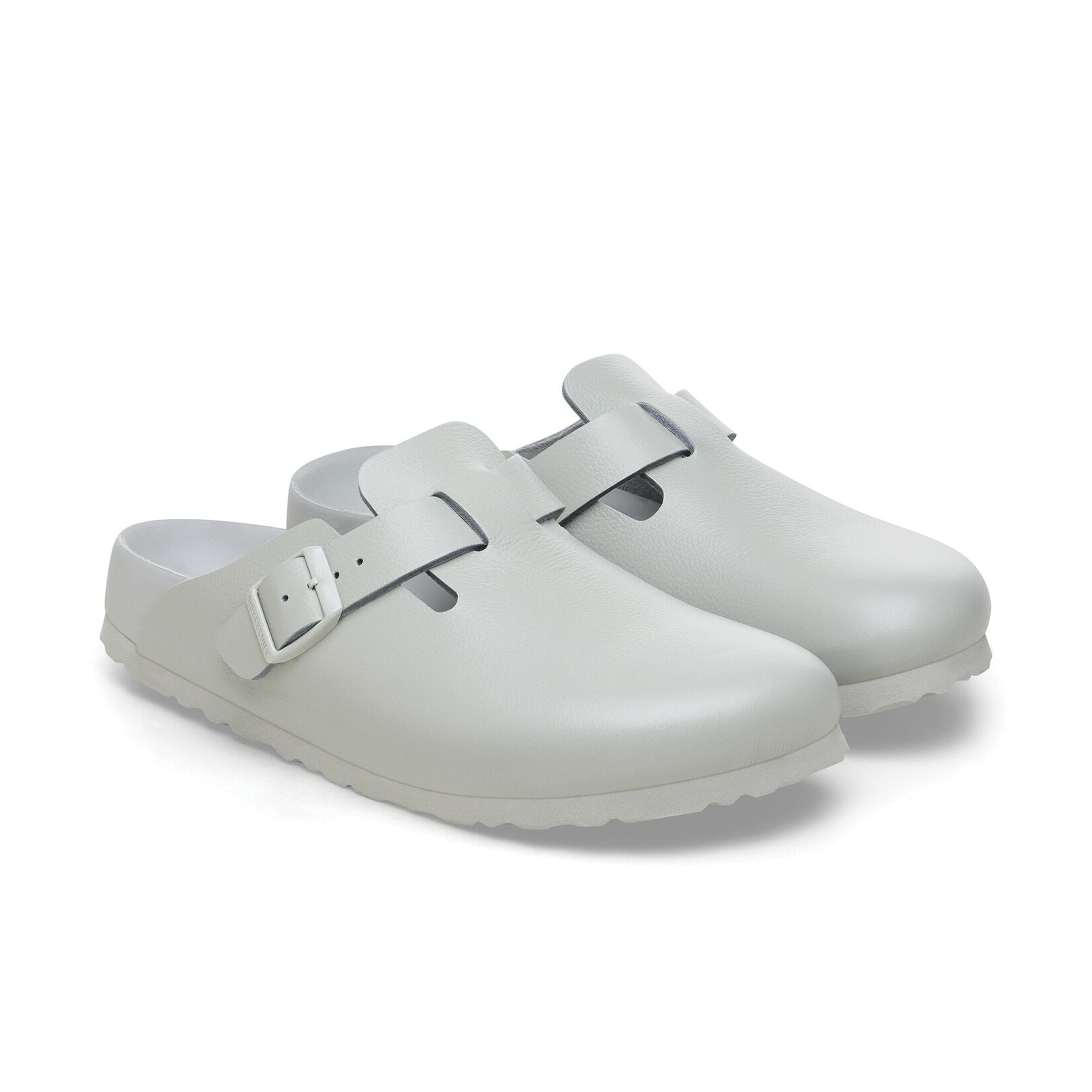 Birkenstock Boston Leather Mineral Gray