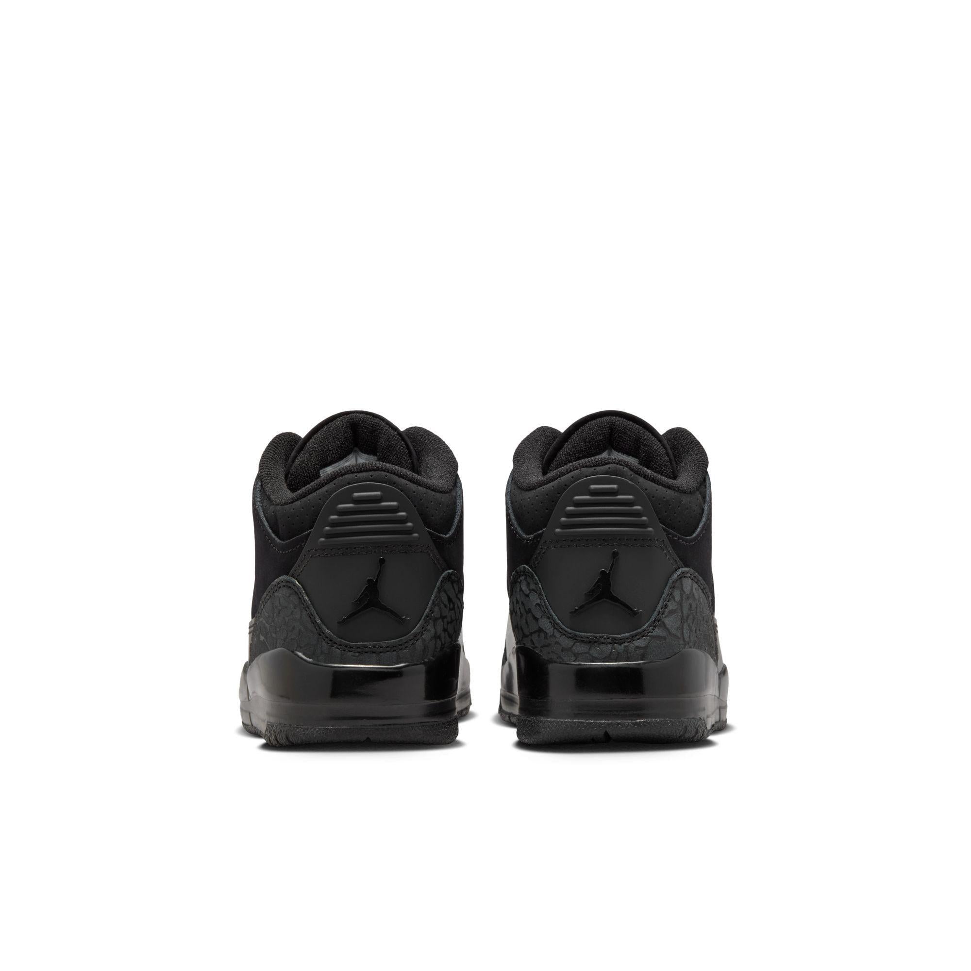 Jordan 3 Retro Little Kids' Shoes Black/Dark Charcoal-White