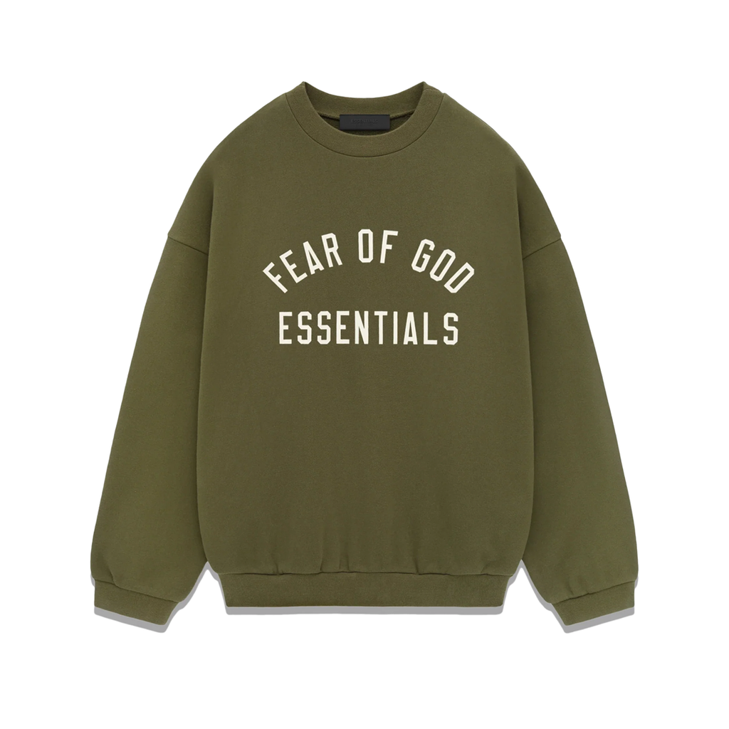 Fear of God Essentials Fleece Crewneck Military