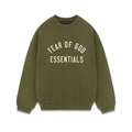 Fear of God Essentials Fleece Crewneck Military