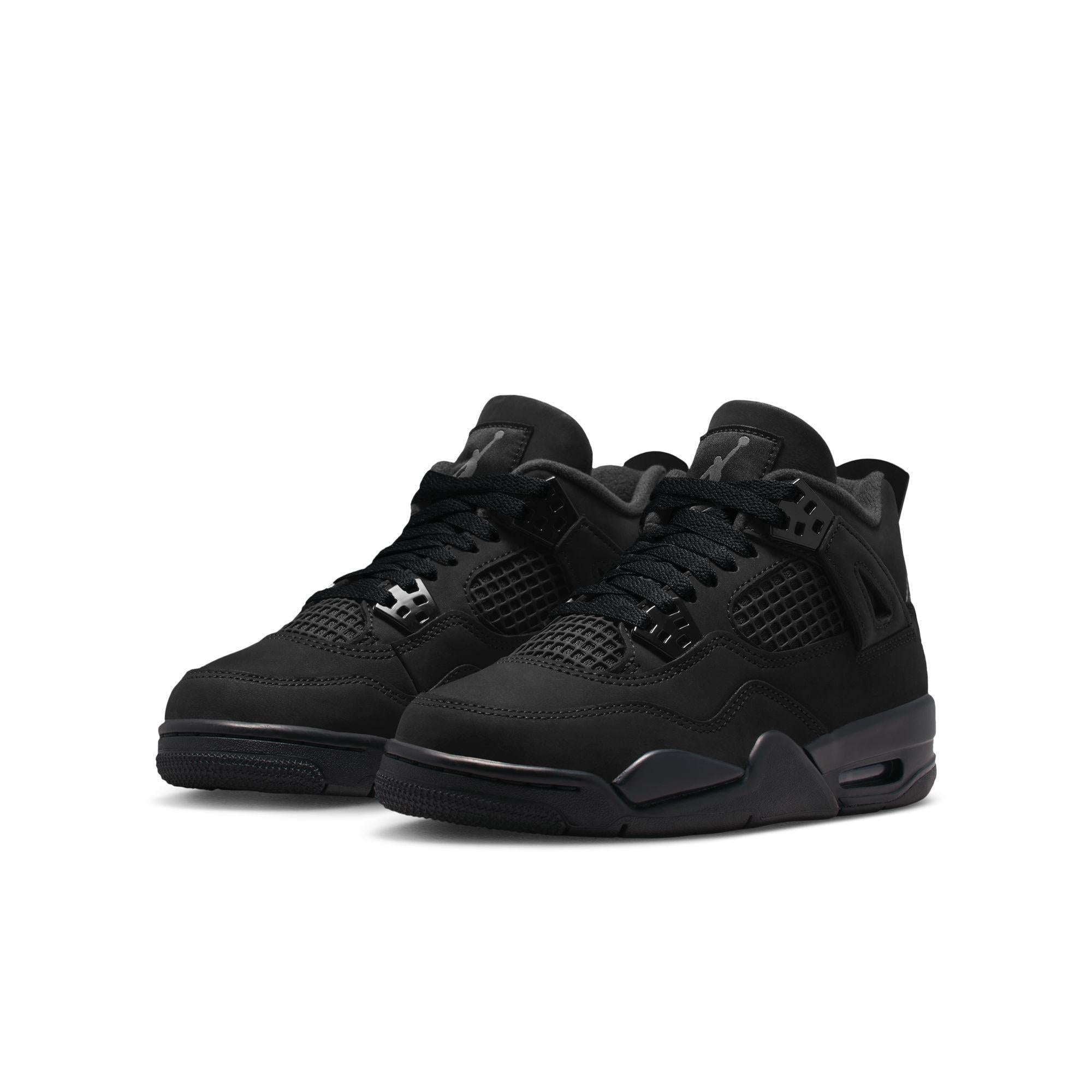 Air Jordan 4 Retro Big Kids' Shoes "Black Cat"