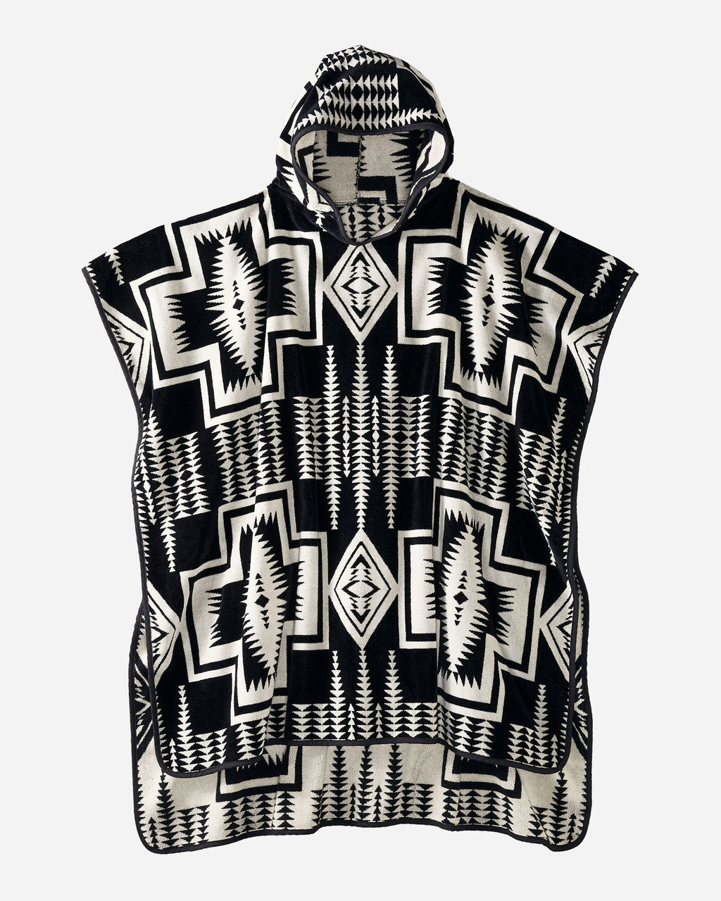 PENDLETON HARDING BLACK ADULT HOODED TOWEL