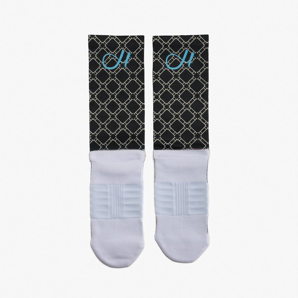 HUSH SOCKS "MONOGRAM" ( 3 Colors)