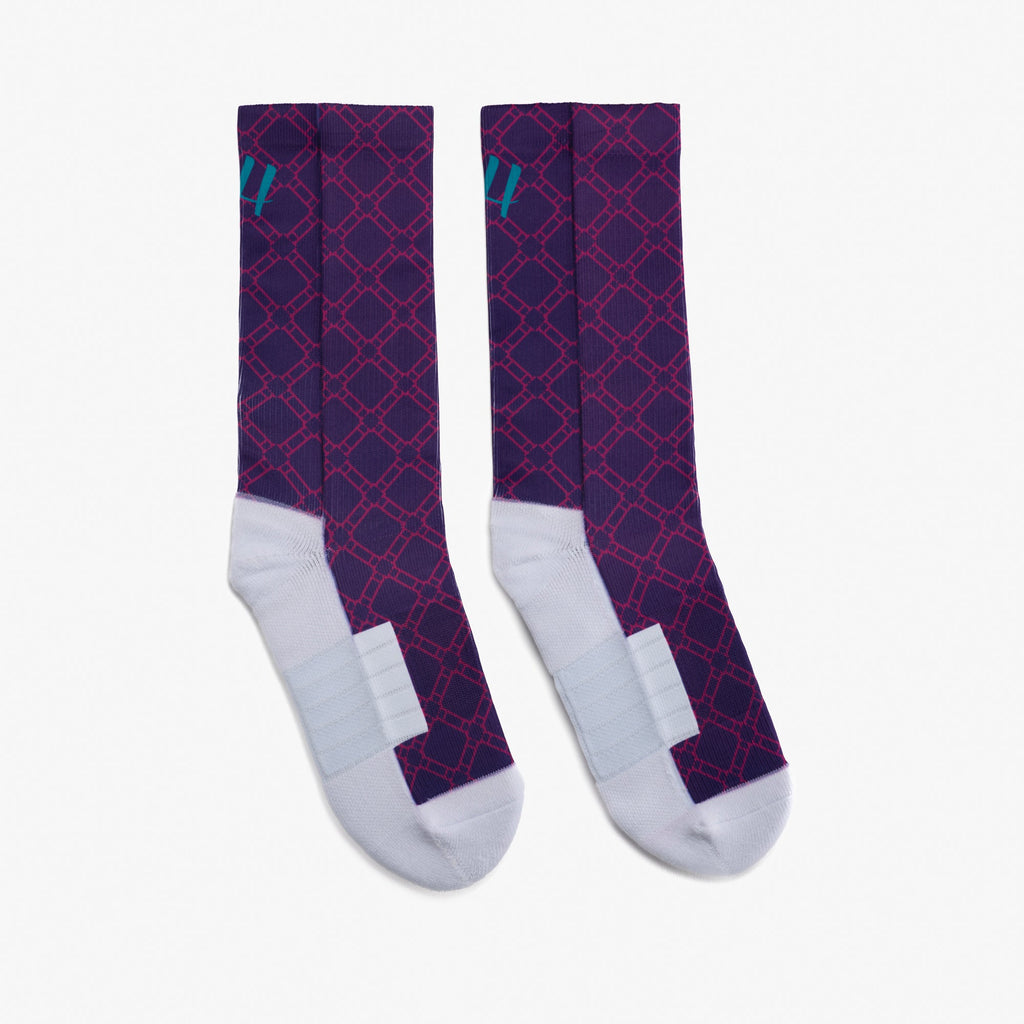 HUSH SOCKS "MONOGRAM" ( 3 Colors)