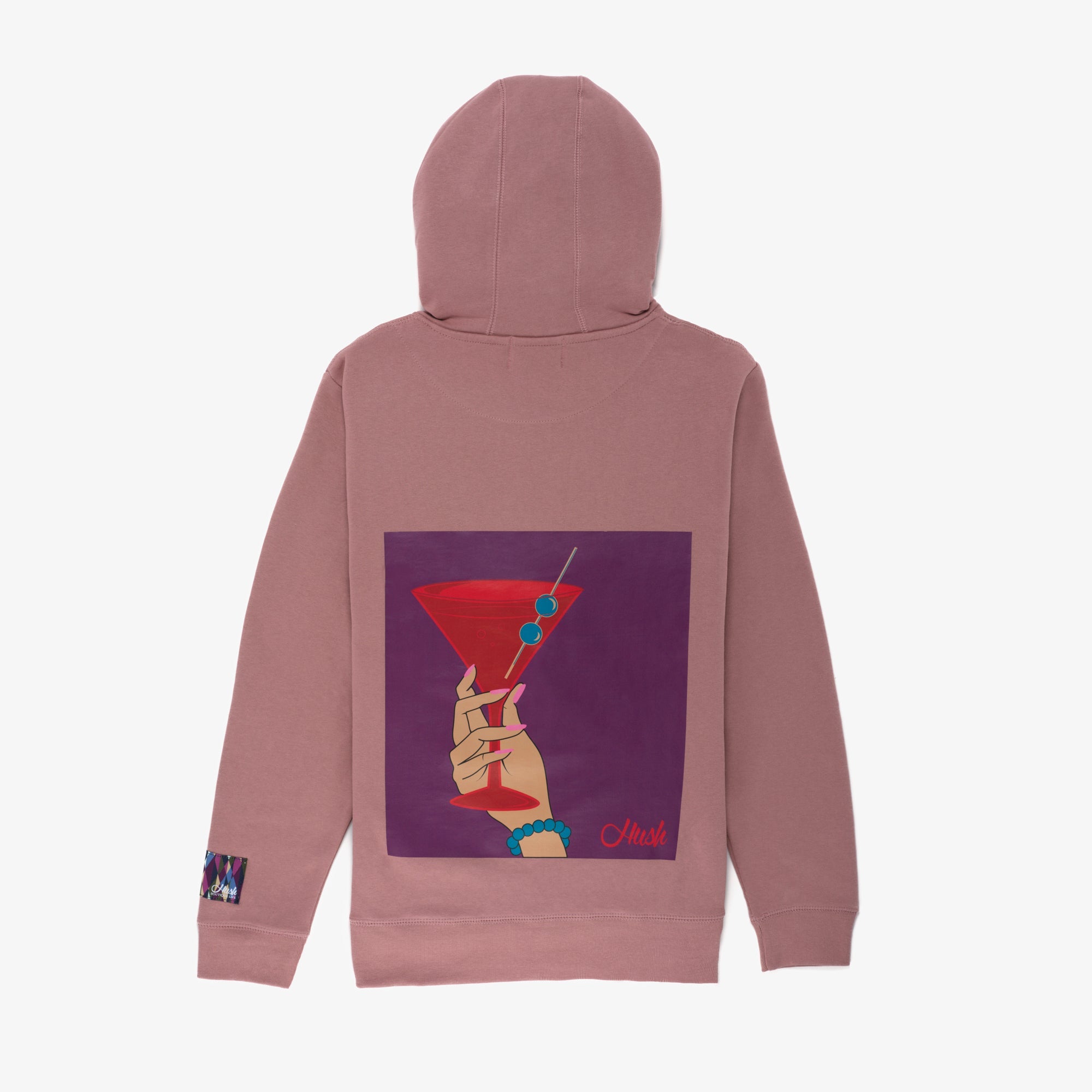 HUSH PINK MARTINI HOODIE