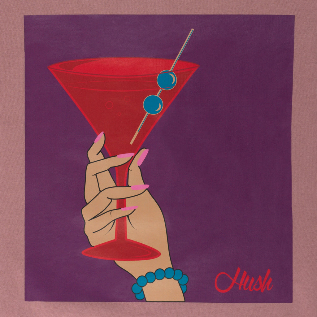 HUSH PINK MARTINI HOODIE